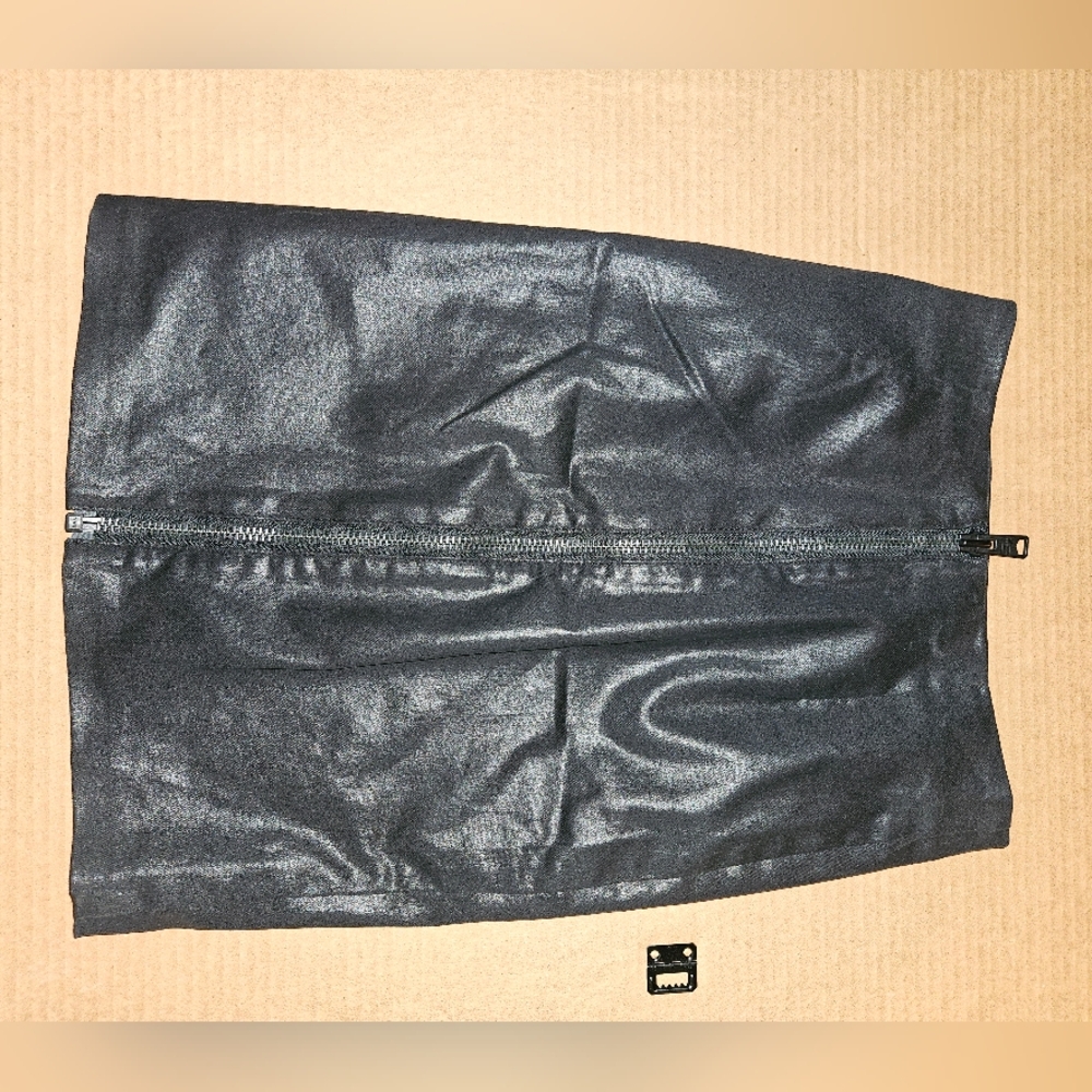 ALLSAINTS - Leather Black Pencil Skirt